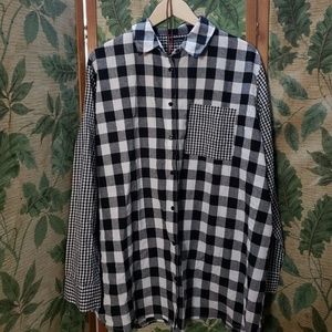 Gingham Plaid Button Down